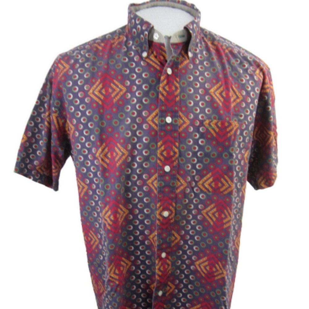 Vintage Tommy Hilfiger shirt geometric 1990s - Picture 2 of 8
